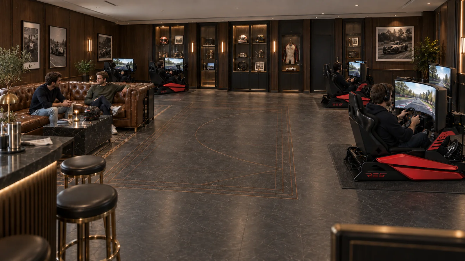 Concept Casa Corse: lounge e simulatori nello stesso ambiente